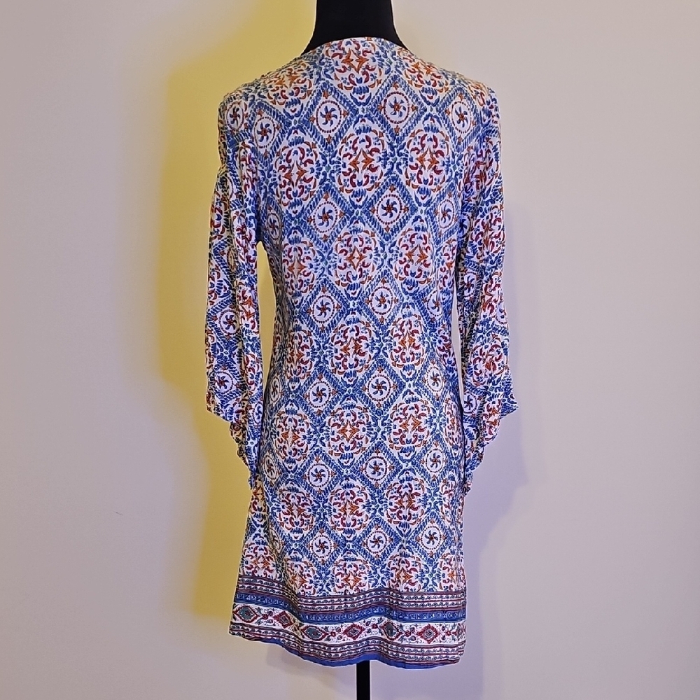 Bohemian Print Tunic Dress - Picture 6 of 12